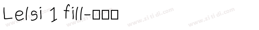 Lelsi 1 fill字体转换